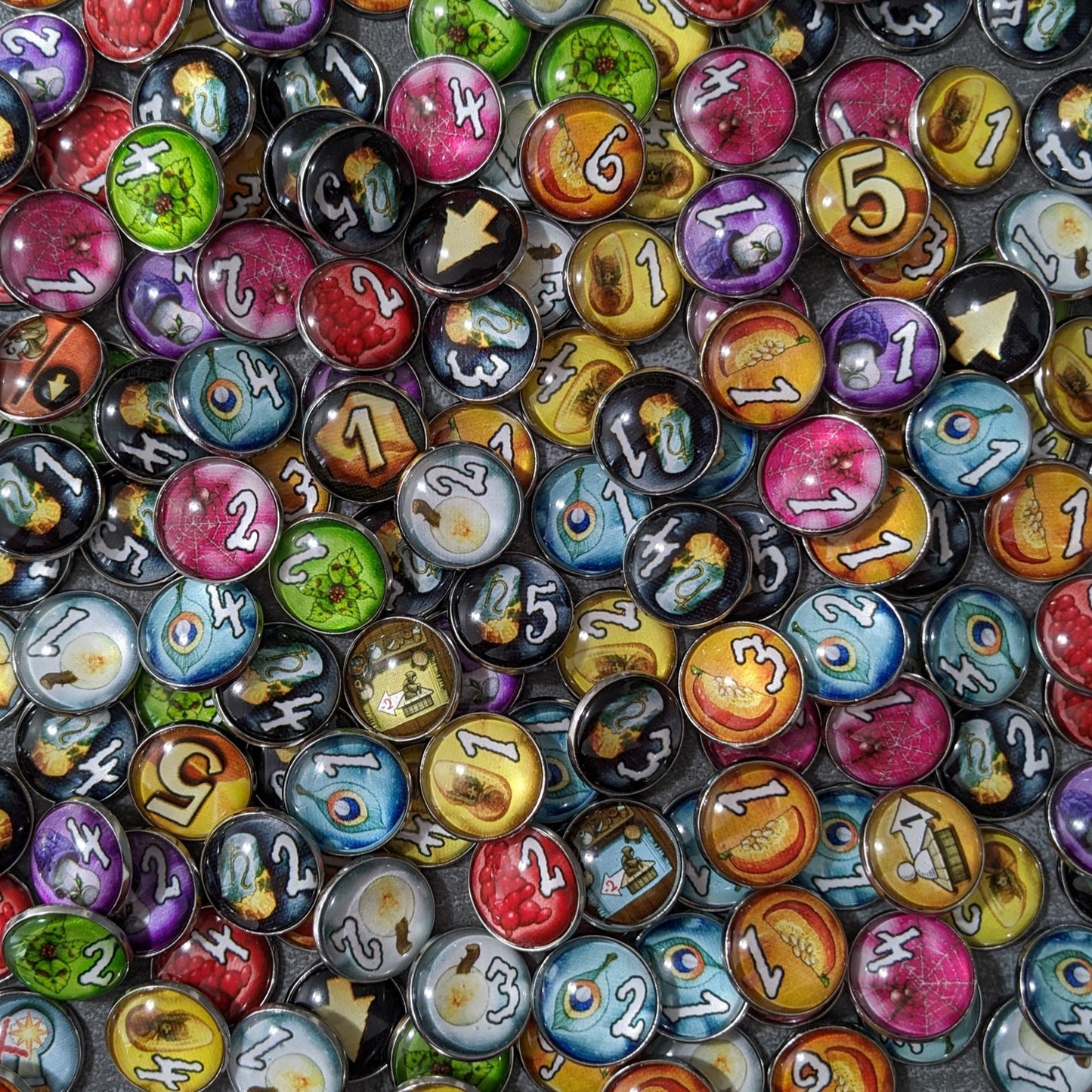 Quacks of Quedlinburg The Duel Board Game Inspired Unofficial Glass and Metal Token Pack