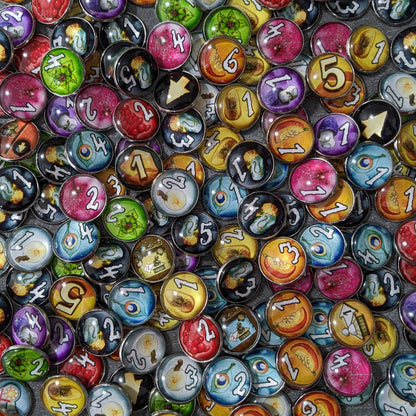 Quacks of Quedlinburg The Duel Board Game Inspired Unofficial Glass and Metal Token Pack