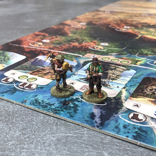 Lost Ruins of Arnak Board Game Archaeologist Compatible Unpainted Unofficial 8 Figure Pack