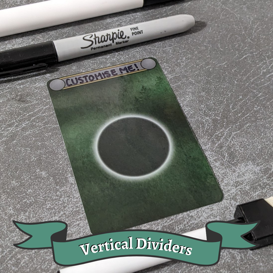 Vertical Blank Customisable Arkham Horror The Card Game Inspired Unofficial Campaign Card Divider Packs