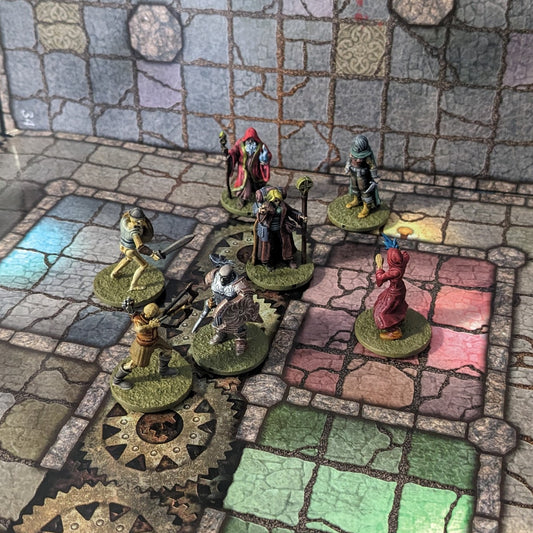 Tiny Encounter Starter Set 1, 15 mm, Pocket Dungeons and Dragons, Partyhelden und Goblins, 20 winzige Figuren