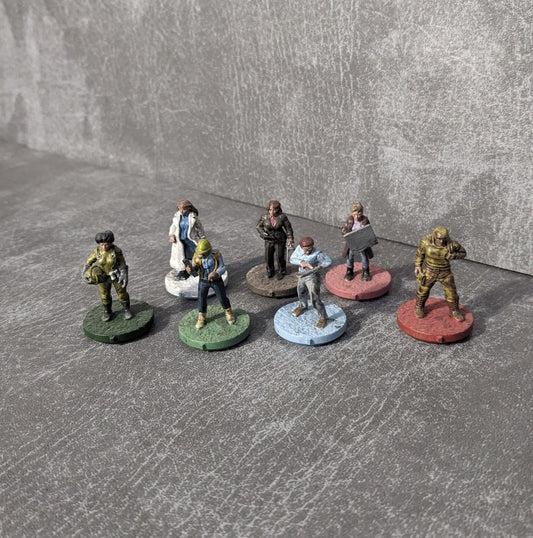 Pandemic 32mm Brettspiel Charakter inspiriert inoffizielles 7 Figur Pack