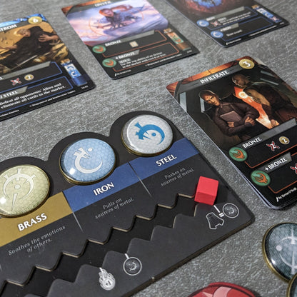 Mistborn: The Deckbuilding Game Inspired Unofficial Glass and Metal Token Pack