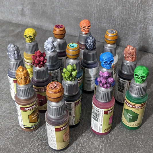 Hobby Paints Paint Bottle Toppers Swatch Caps