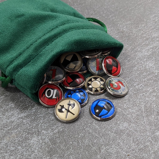 New The Lord of the Rings The Card Game Inspired Unofficial Stat Tracker Glass and Metal Token Pack