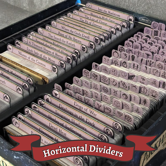 Horizontal Arkham Horror The Card Game Inspired Unofficial Campaign Card Divider Packs