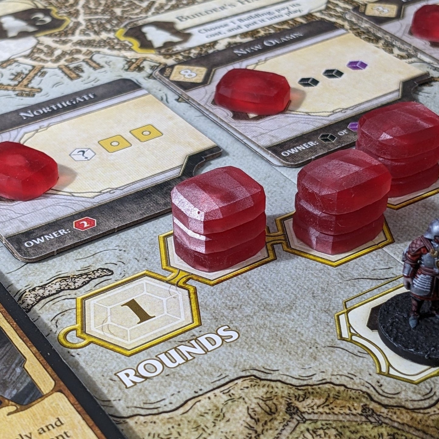 Lords of Waterdeep Victory Point Token Inspired Unofficial Magnetic Stackable Gem Pack