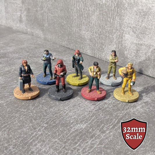 Pandemic On The Brink Expansion 32mm Unpainted Board Game Character Inspired Unofficial 7 Figure Pack