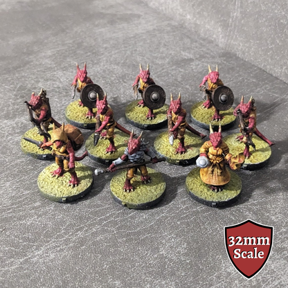 Kobolds Monster Starter Set 32mm Unpainted Dungeons and Dragons Creatures 10 Mini Figures