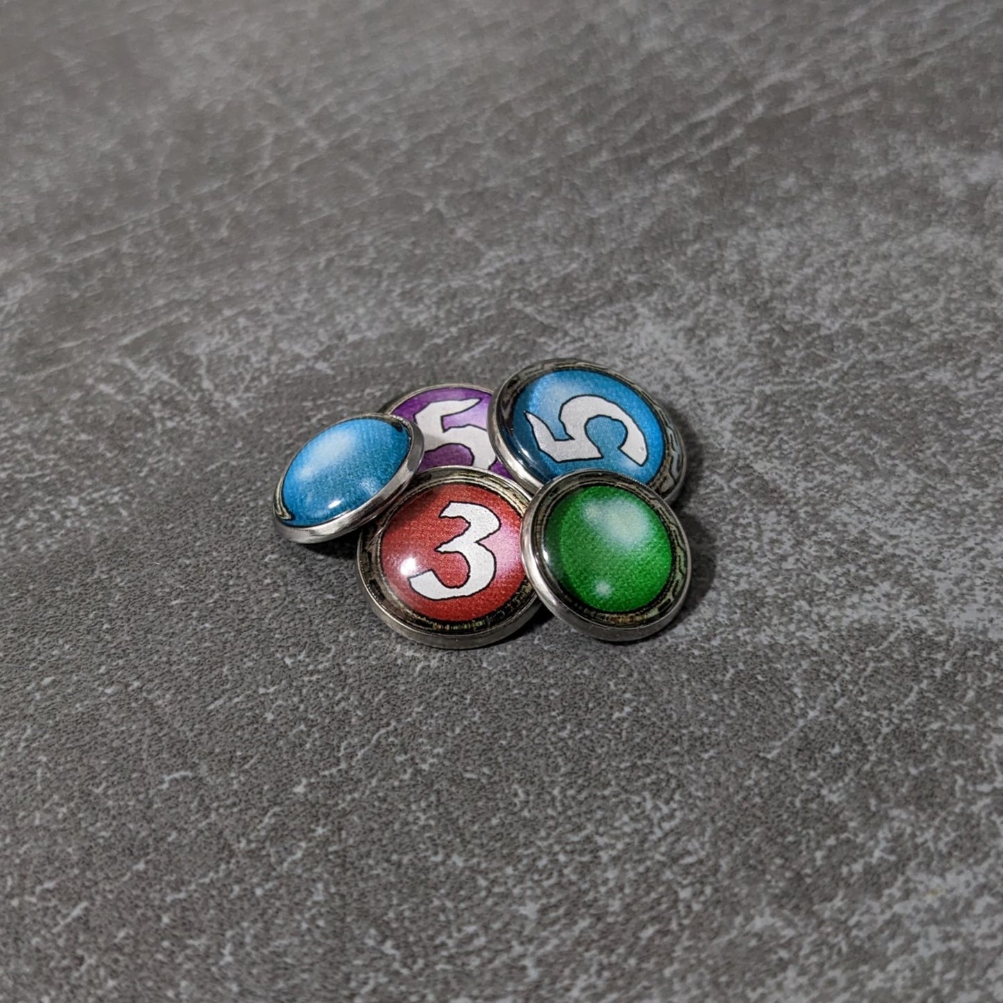 The Lord of the Rings The Card Game Inspired Unofficial Influence Sphere Coloured Resources Glass and Metal Token Pack