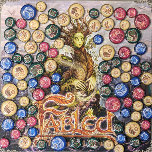 Inoffizielles Token-Paket aus Glas und Metall, inspiriert vom sagenumwobenen Brettspiel