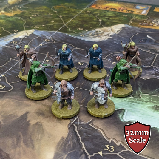 Legends of Andor 32mm Unpainted Board Game Character Inspired Unofficial Figure Pack