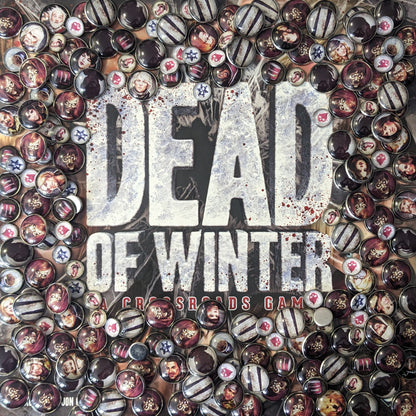 Dead of Winter Brettspiel inspiriertes inoffizielles Token-Paket aus Glas und Metall