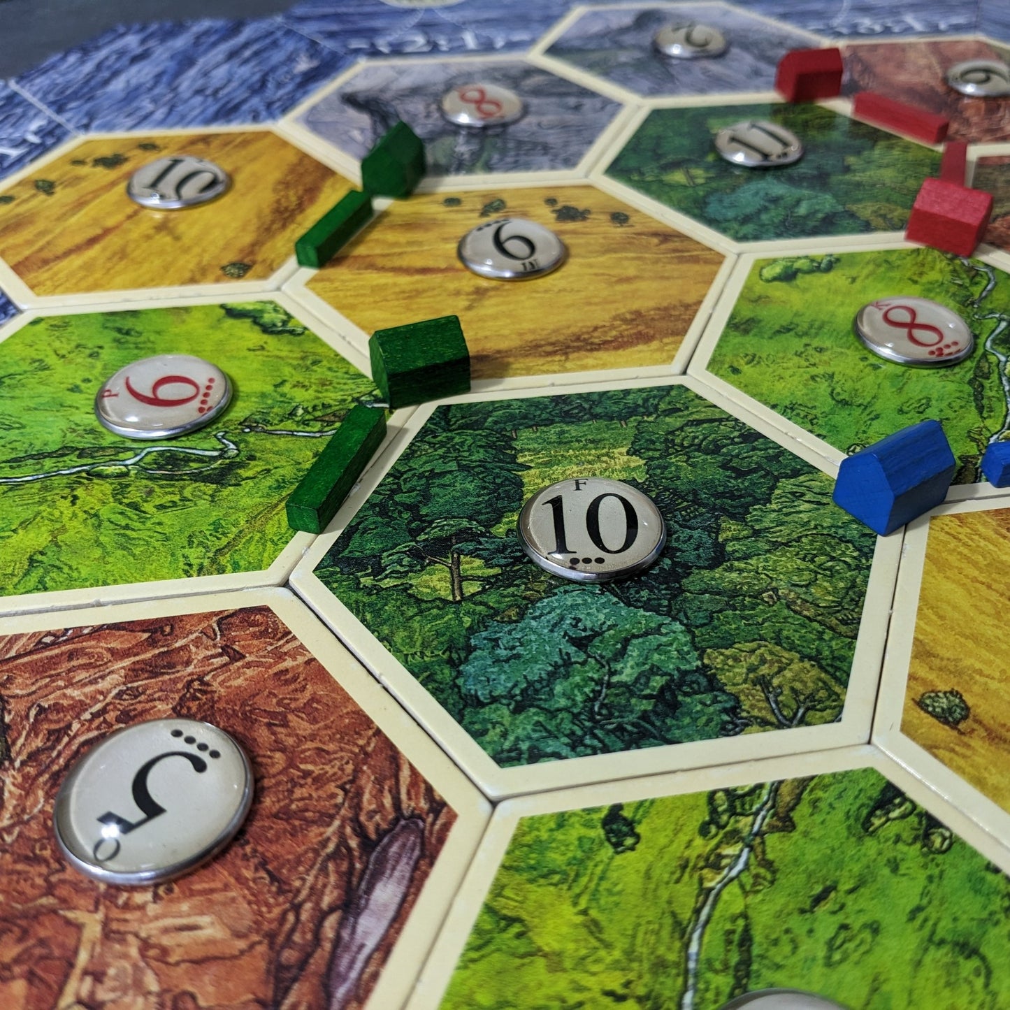 7 Wonders Duel Brettspiel und Pantheon und Agora Erweiterung inspiriert inoffizielles Glas und Metall Token Pack