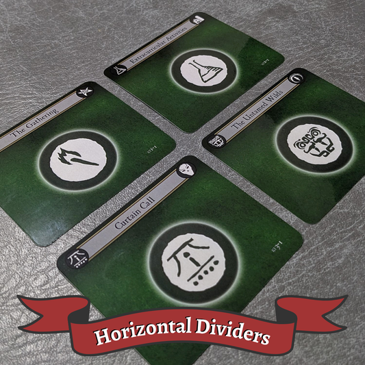 Horizontal Mix and Match Arkham Horror The Card Game Inspired Unofficial Return To Campaign Card Divider Packs