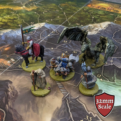 Legends of Andor 32mm Unpainted Board Game NPC Inspired Unofficial 5 Figure Pack