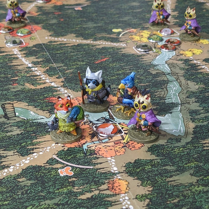 Root Board Game Compatible Warrior Faction Pieces Unpainted Unofficial 56 Figure Bumper Pack