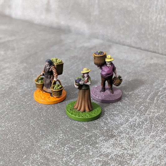 Viticulture Board Game and Expansion Inspired Unofficial Player Figures Meeple Upgrade Pack