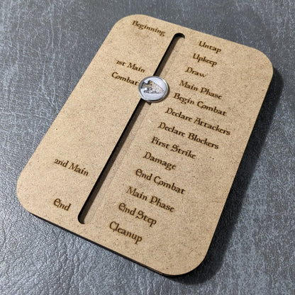 Magic The Gathering Inspired Magnetic Phase Tracker Board