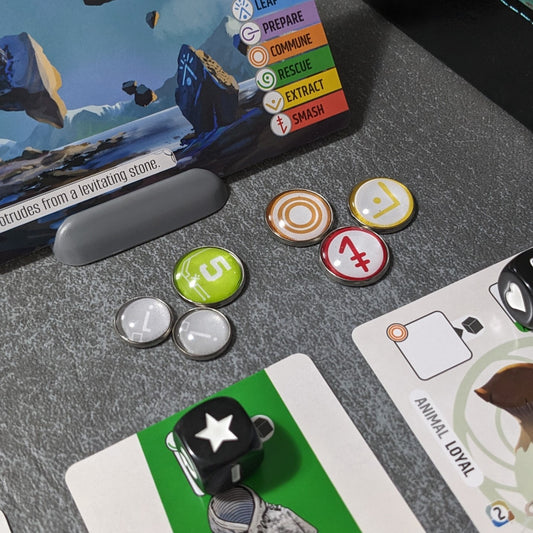 Vantage Board Game Inspired Unofficial Glass and Metal Token Pack