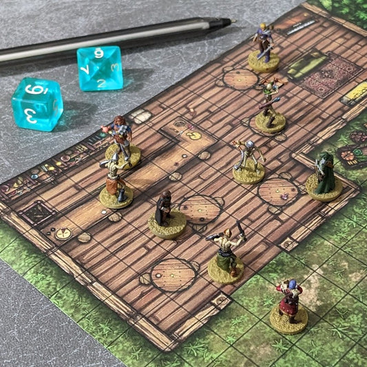 Tiny Encounter Starter Set 1, 15 mm, Pocket Dungeons and Dragons, Partyhelden und Goblins, 20 winzige Figuren