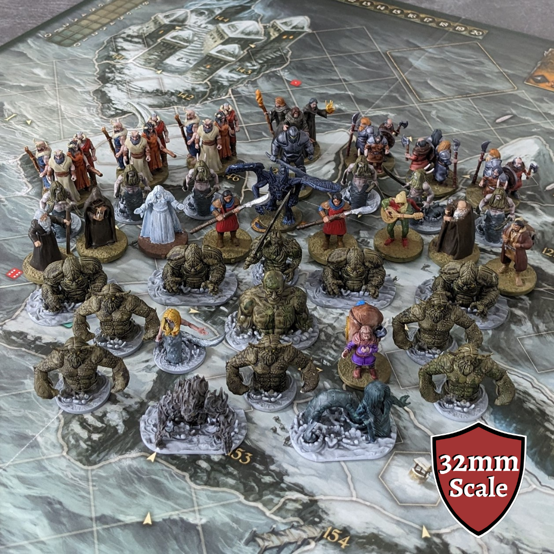 Legends of Andor 2 32mm Unpainted Board Game Expansion MEGA PACK Character/Monster/NPC Inspired Unofficial 38 Figure Pack