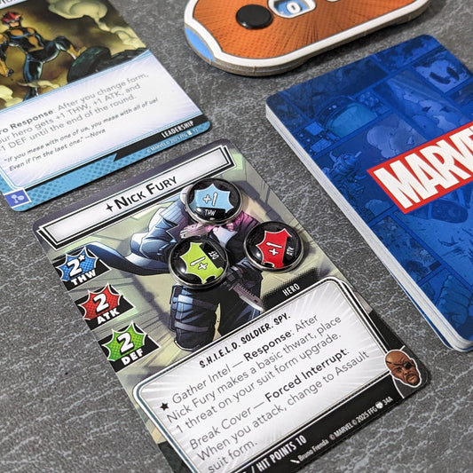 Stat Bonus Marvel Champions The Card Game Inspired Unofficial Glass and Metal Token Pack