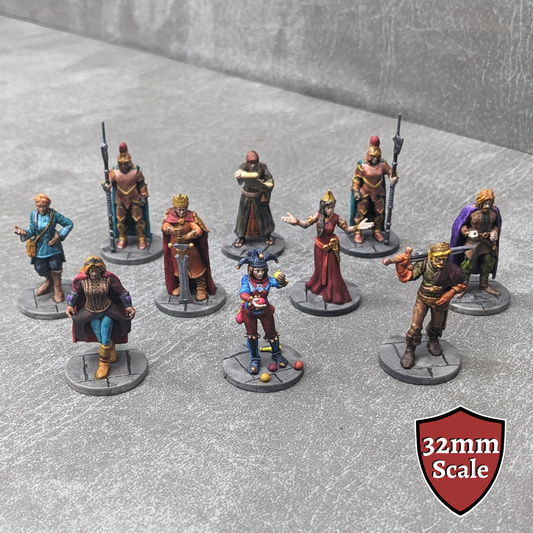 Adventurers Starter Set 3 32mm Dungeons and Dragons Party 10 Minifiguren