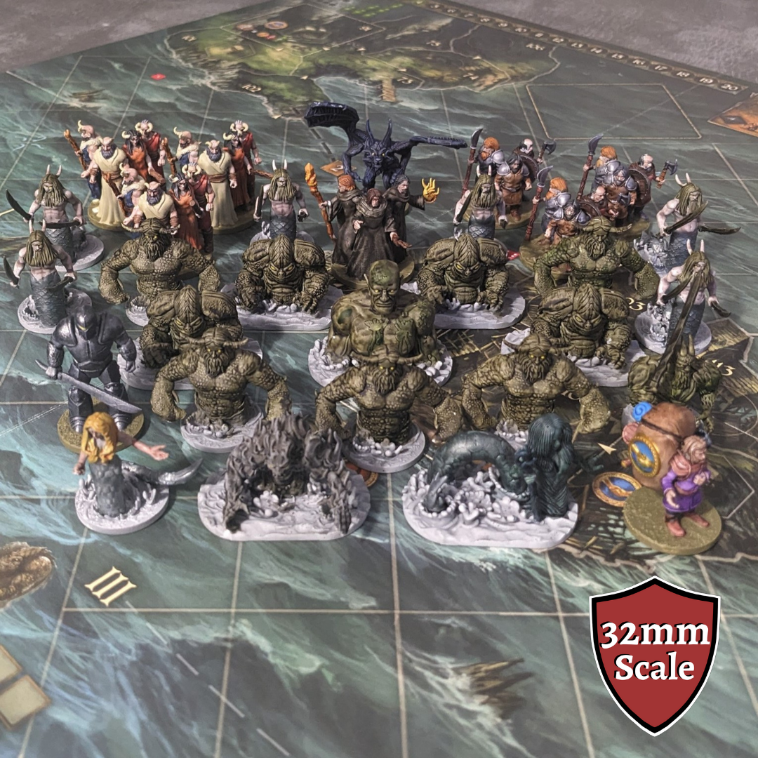 Legends of Andor 2 32mm Unpainted Board Game Monster and NPC Inspired Unofficial 30 Figure Pack