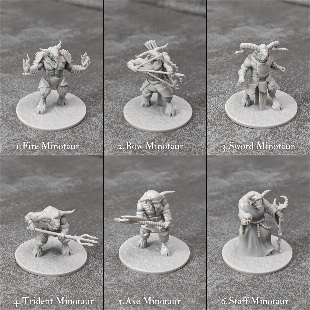Skelette Monster Starter Set 1 32mm Dungeons and Dragons Kreaturen 10 Mini Figuren