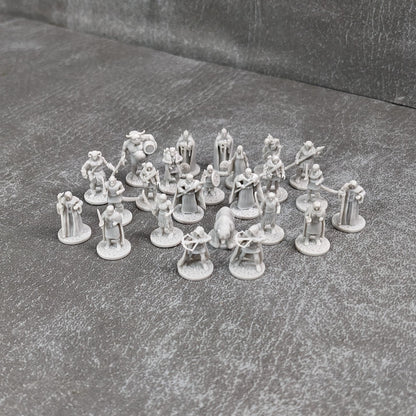 Pack de 41 figurines miniatures non officielles inspirées du jeu de société Mega Tiny Legends of Andor, personnage/monstre/PNJ de 15 mm