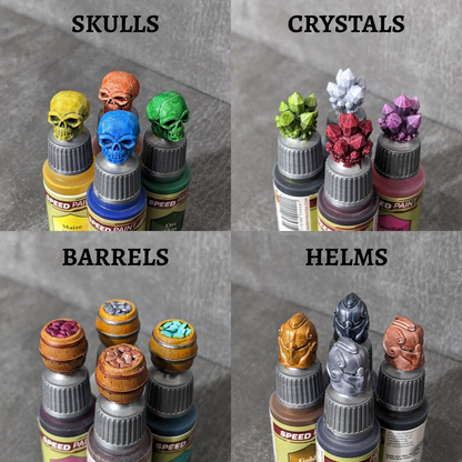 Hobby Paints Paint Bottle Toppers Swatch Caps