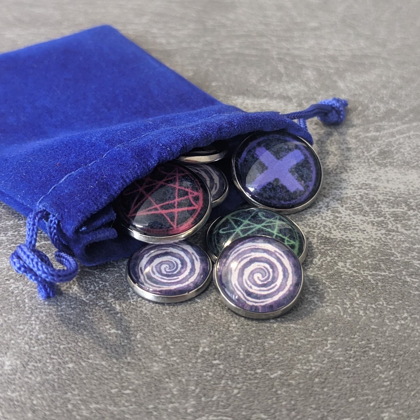 Pandemie: Reign of Cthulhu Brettspiel inspiriertes inoffizielles Token-Paket aus Glas und Metall