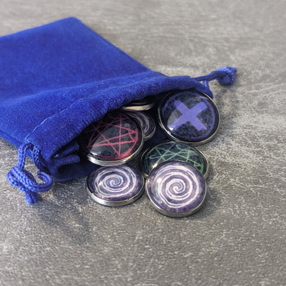 Pandemie: Reign of Cthulhu Brettspiel inspiriertes inoffizielles Token-Paket aus Glas und Metall
