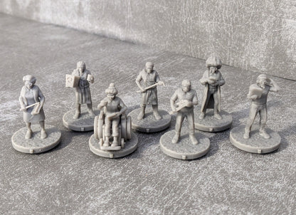 Pandemic Rapid Response Erweiterung 32mm Brettspiel Charakter inspiriert inoffizielles 7 Figuren Paket