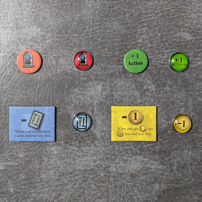 Dominion Adventures Expansion Inspired Unofficial Glass and Metal Token Pack