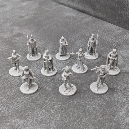 Adventurers Starter Set 3 32mm Dungeons and Dragons Party 10 Minifiguren