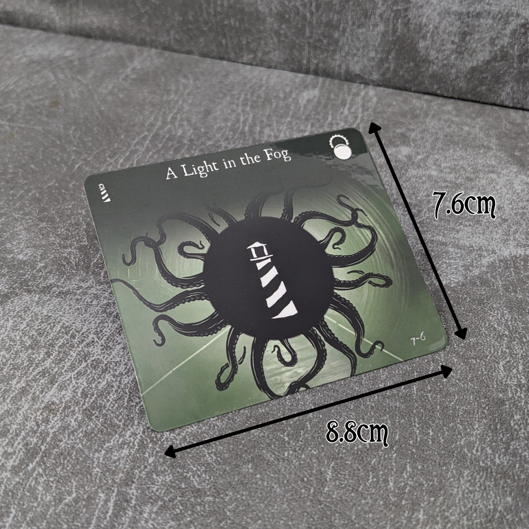 Arkham Horror Das Kartenspiel inspiriertes inoffizielles Token-Paket aus Glas und Metall