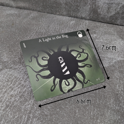 Arkham Horror Das Kartenspiel inspiriertes inoffizielles Token-Paket aus Glas und Metall