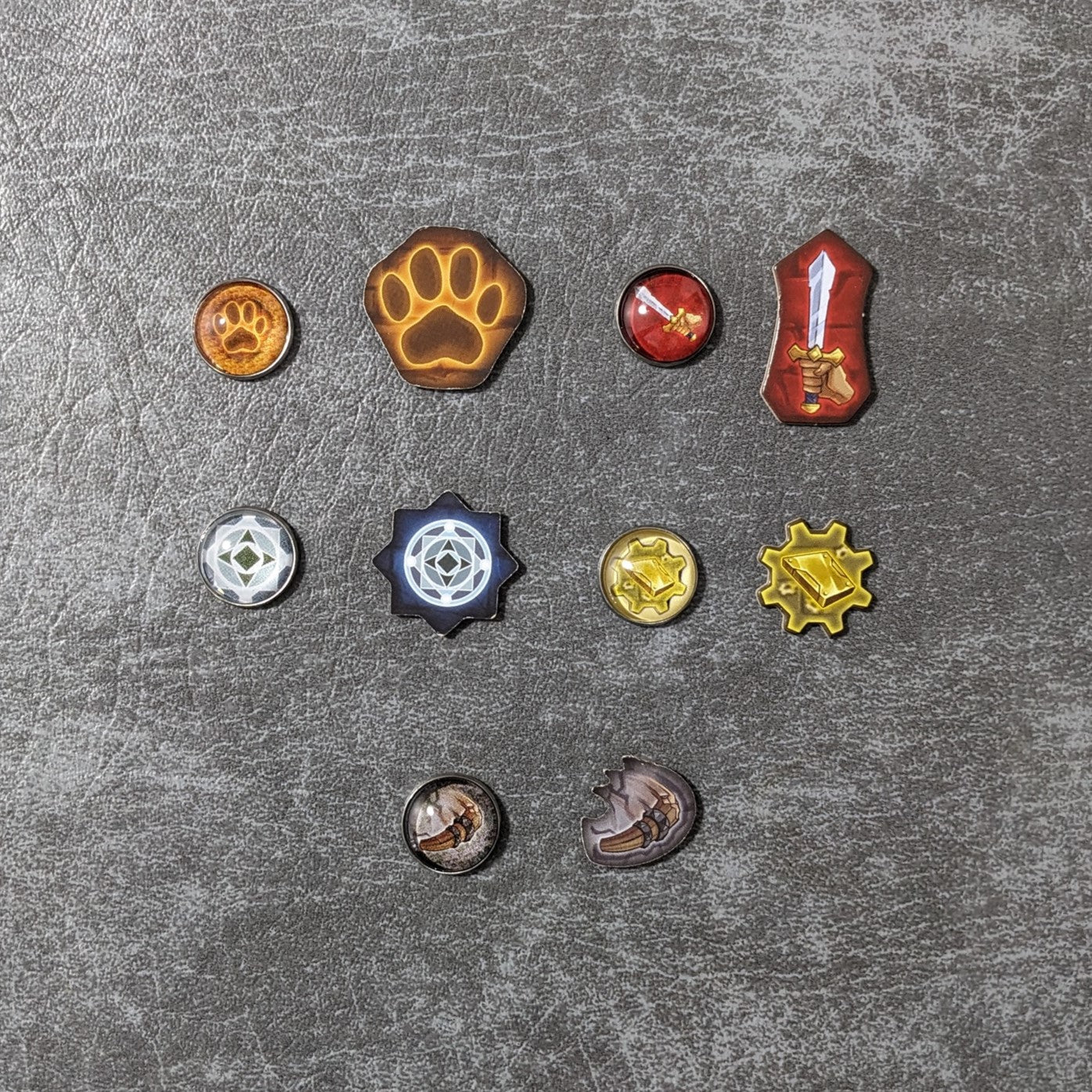 Clank! Adventuring Party Brettspiel inspiriertes inoffizielles Token-Paket aus Glas und Metall