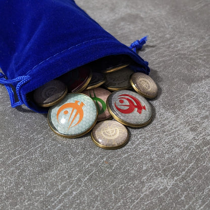 Mistborn: The Deckbuilding Game Inspired Unofficial Glass and Metal Token Pack
