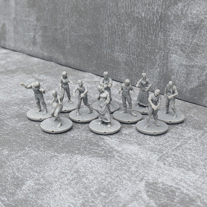 Zombies Monster Starter Set 32mm Dungeons and Dragons Kreaturen 10 Mini Figuren