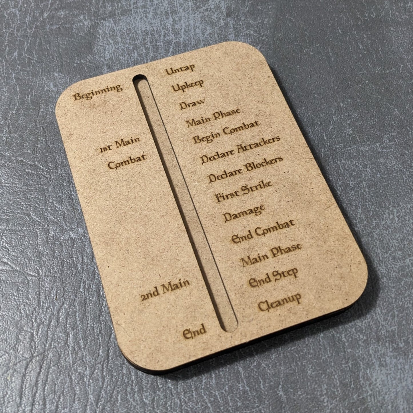 Magic The Gathering Inspired Magnetic Phase Tracker Board