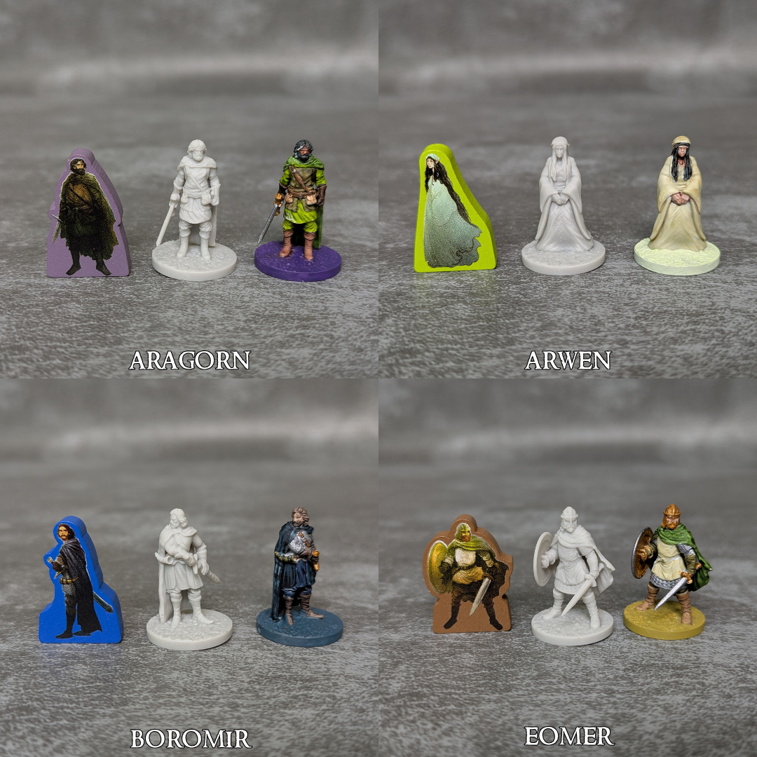 The Lord of the Rings Fate of the Fellowship Compatible Unpainted Unofficial 14 Figure Pack