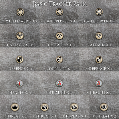 Arkham Horror Das Kartenspiel inspiriertes inoffizielles Token-Paket aus Glas und Metall