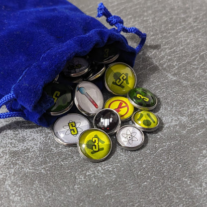 Terraforming Mars Board Game Inspired Unofficial Glass and Metal Token Pack