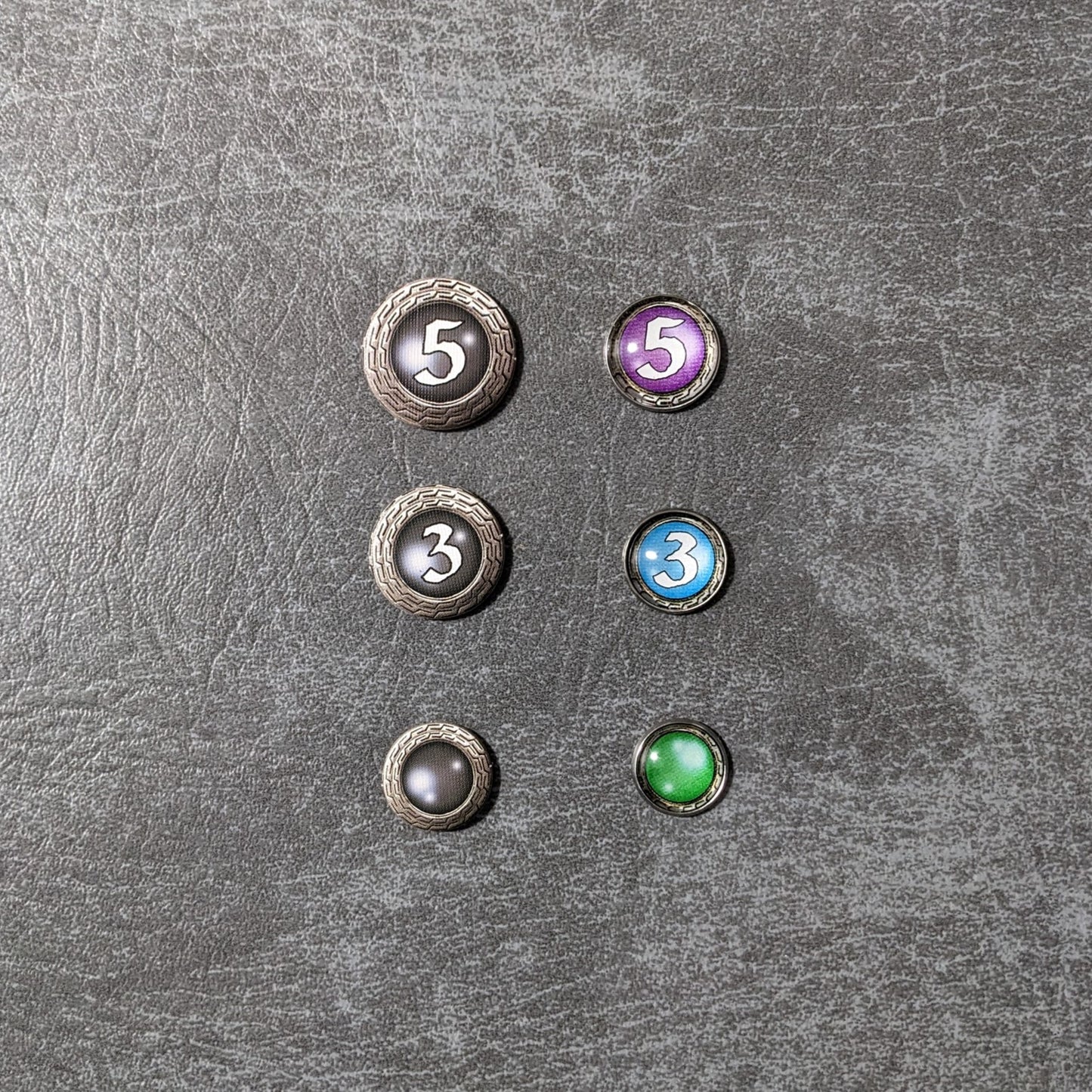 The Lord of the Rings The Card Game Inspired Unofficial Influence Sphere Coloured Resources Glass and Metal Token Pack