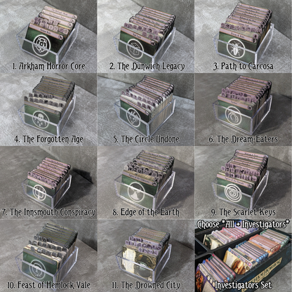 Arkham Horror The Card Game Inspired Unofficial Horizontal Campaign Card Divider Packs