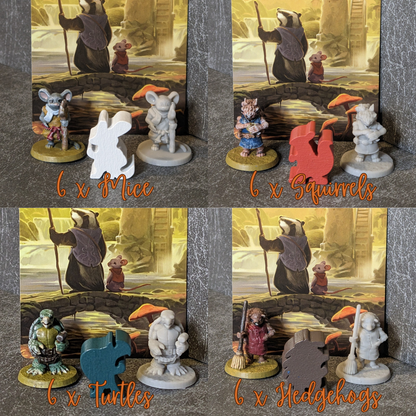 Everdell Board Game Worker Inspired Unpainted Unofficial 24 Figure Bumper Pack