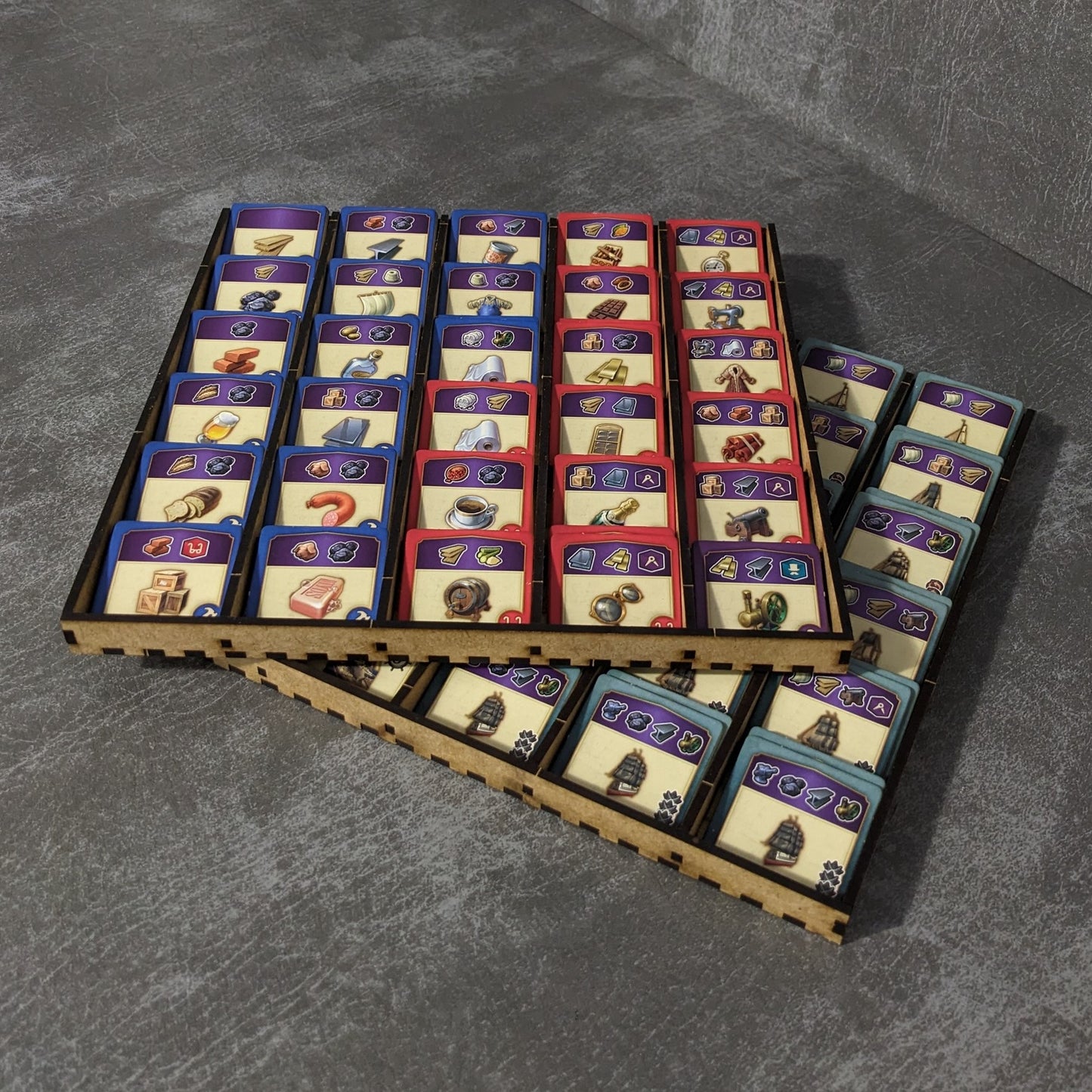 Organisateur de boîte de jeu de société Anno 1800 Solution de stockage non officielle